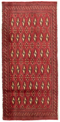 Tapis Turkaman - 130 x 60 cm - rouge