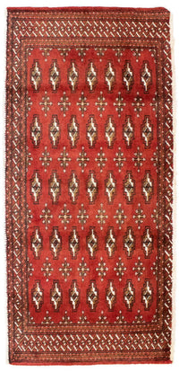Tapis Turkaman - 130 x 60 cm - rouille