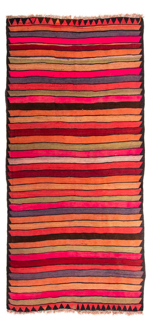 Tapis de couloir Tapis Kelim - Vieux - 325 x 160 cm - multicolore