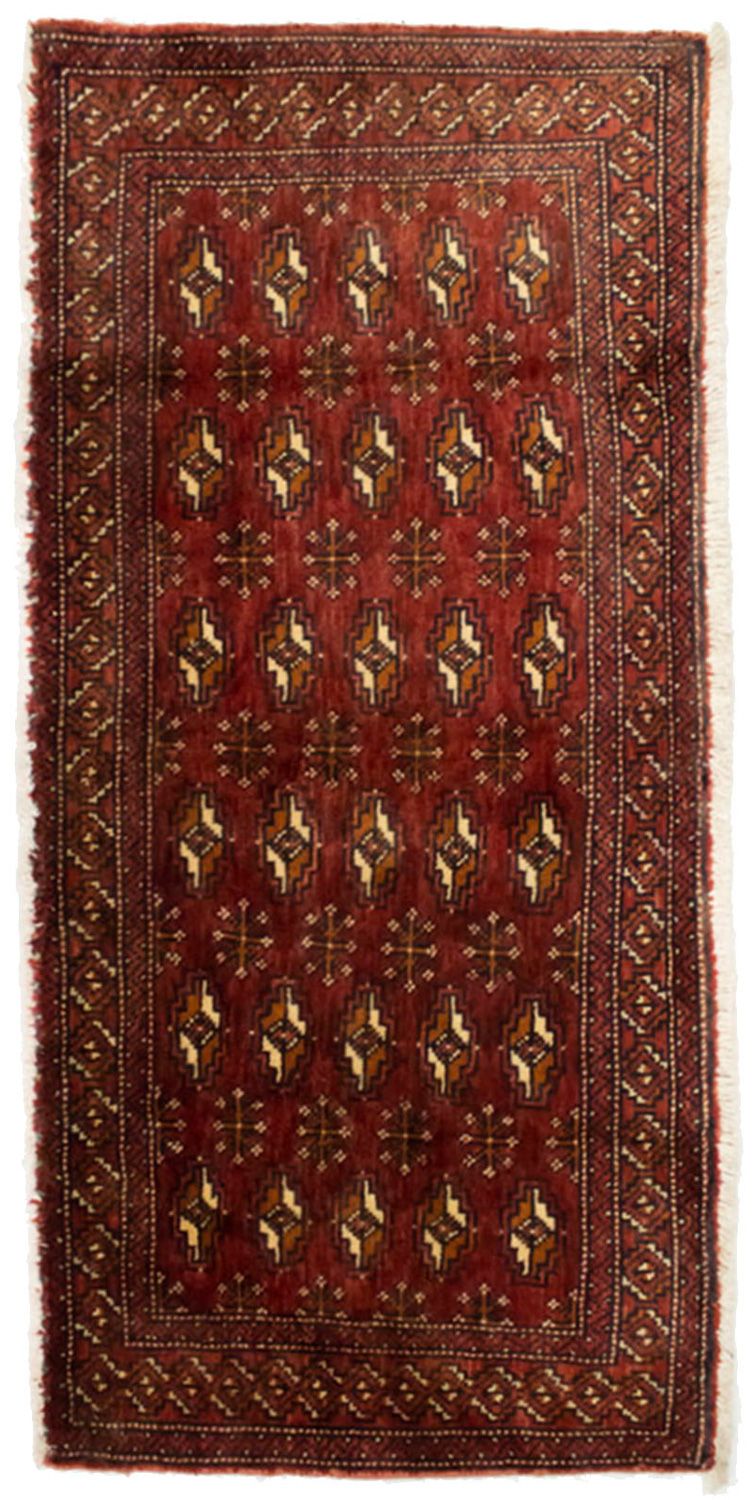 Tapis Turkaman - 130 x 60 cm - rouge