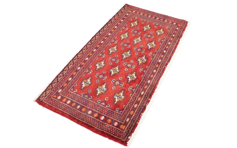 Tapis Turkaman - 130 x 60 cm - rouge