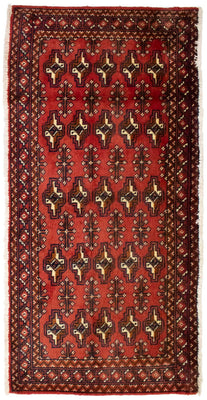 Tapis Turkaman - 130 x 60 cm - rouge