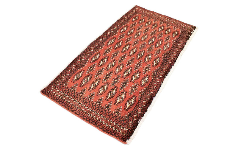 Tapis Turkaman - 130 x 60 cm - rouille