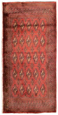 Tapis Turkaman - 130 x 60 cm - rouille