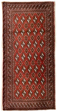 Tapis Turkaman - 130 x 60 cm - rouge
