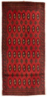Tapis Turkaman - 130 x 60 cm - rouge