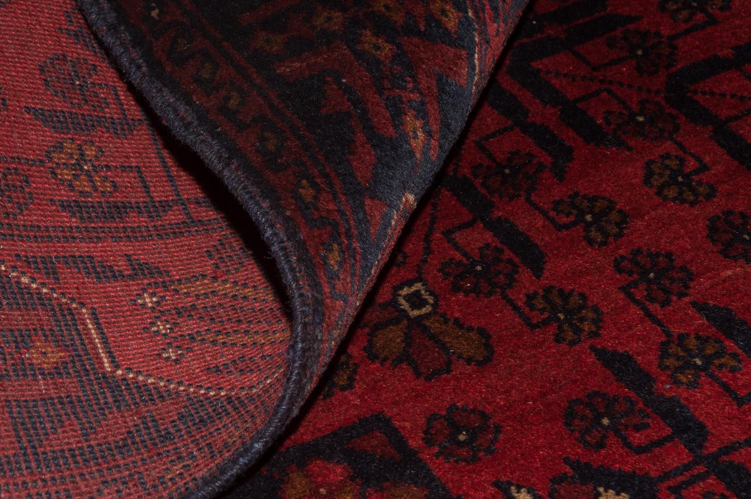 Tapis afghan - Kunduz - 186 x 122 cm - rouge