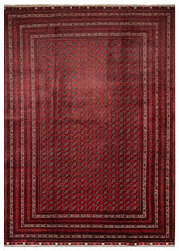 Tapis afghan - Boukhara - 301 x 197 cm - rouge