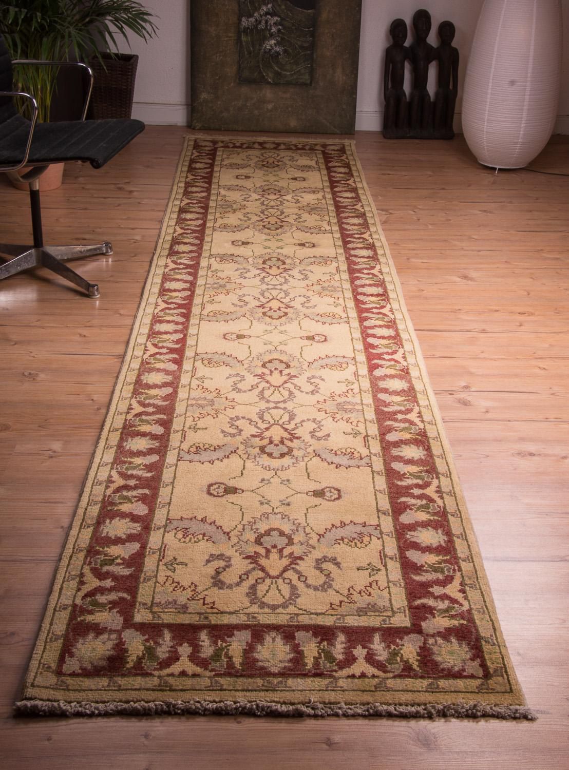 Tapis de couloir Tapis Ziegler - 388 x 84 cm - beige