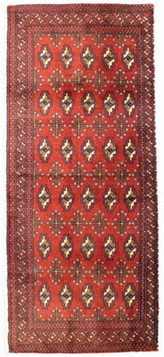 Tapis Turkaman - 130 x 60 cm - rouille