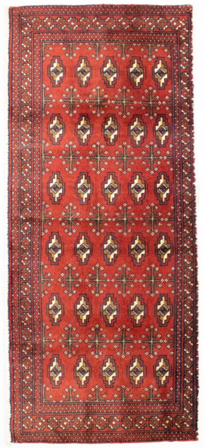 Tapis Turkaman - 130 x 60 cm - rouille