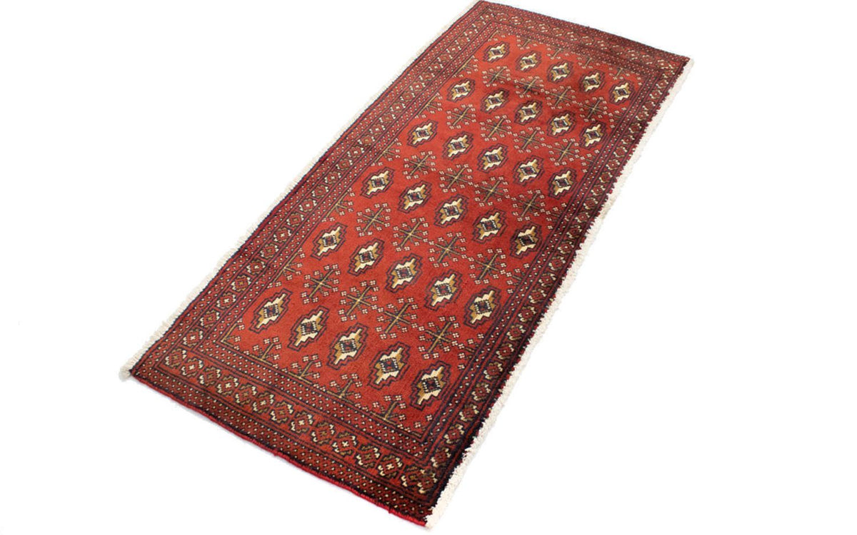 Tapis Turkaman - 130 x 60 cm - rouille