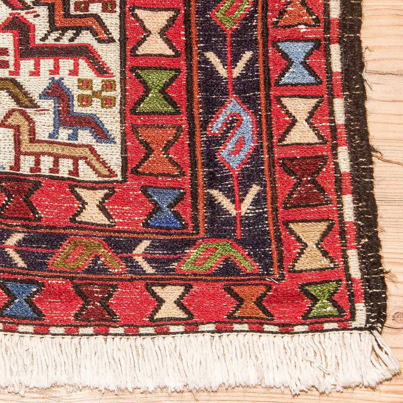 Tapis Kelim - Oriental carré  - 99 x 95 cm - beige