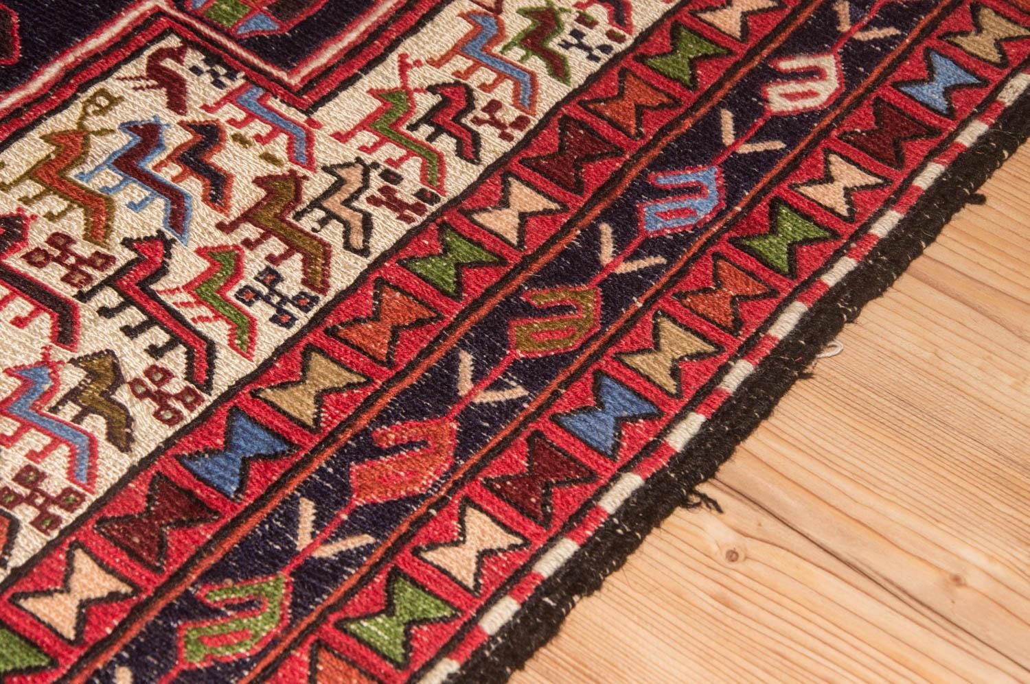 Tapis Kelim - Oriental carré  - 99 x 95 cm - beige