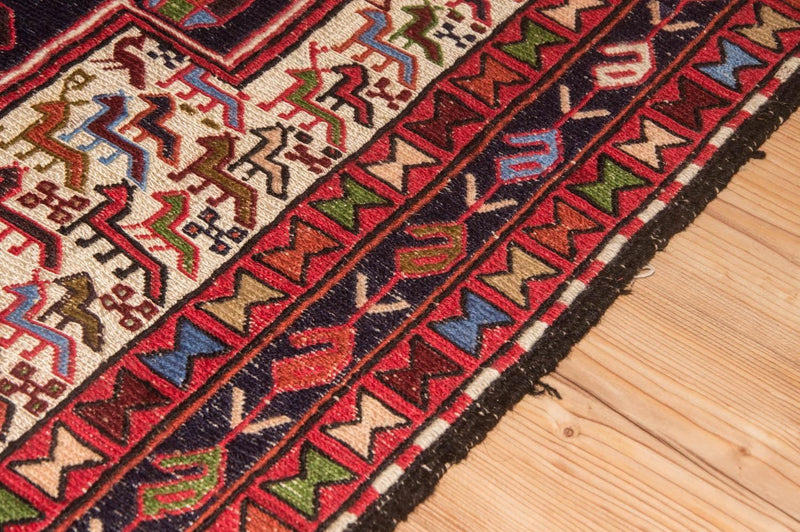 Tapis Kelim - Oriental carré  - 99 x 95 cm - beige