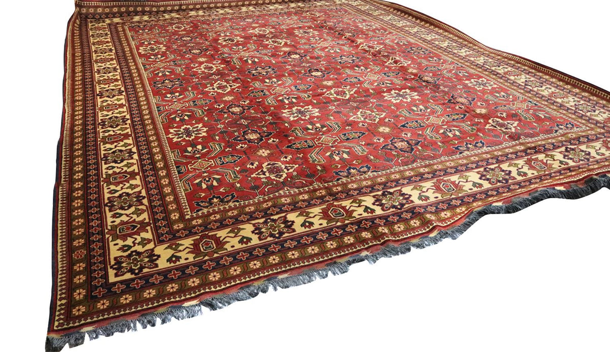 Tapis afghan - Hatschlu - 492 x 401 cm - rouge