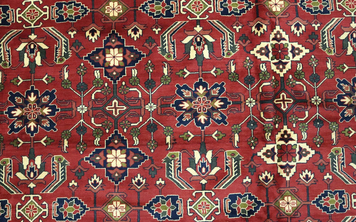 Tapis afghan - Hatschlu - 492 x 401 cm - rouge