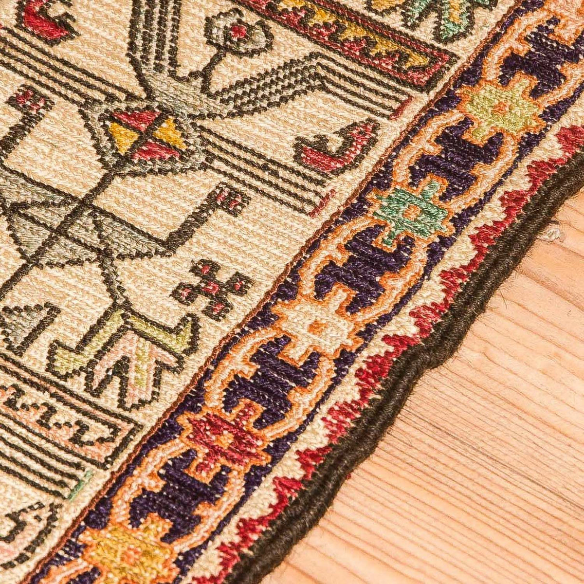 Kilim en soie Tapis 75x97cm