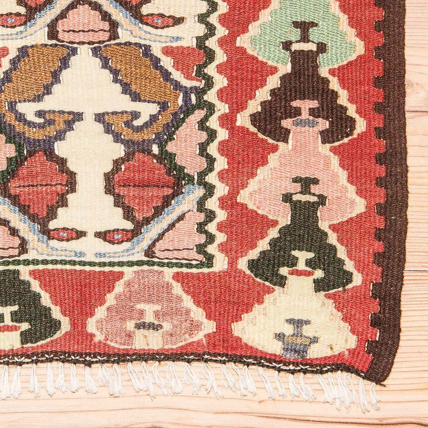Kilim ancien Tapis 143x119cm