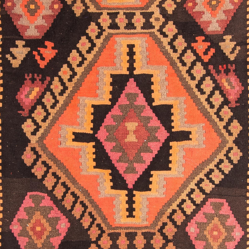 Tapis de couloir Tapis Kelim - Vieux - 320 x 150 cm - multicolore