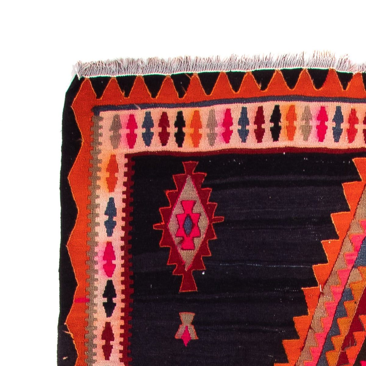 Tapis de couloir Tapis Kelim - Vieux - 315 x 150 cm - multicolore