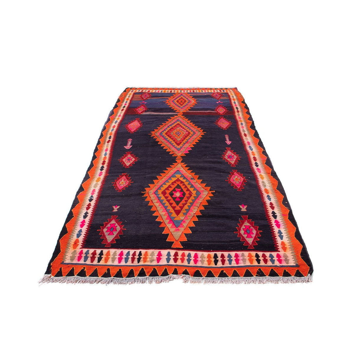 Tapis de couloir Tapis Kelim - Vieux - 315 x 150 cm - multicolore
