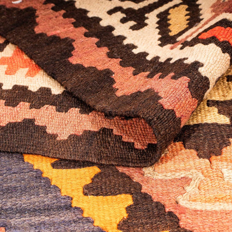 Tapis de couloir Tapis Kelim - Vieux - 275 x 140 cm - multicolore