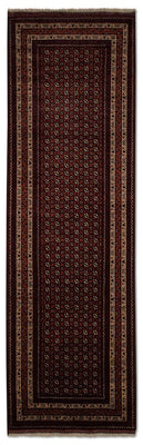 Tapis de couloir Tapis afghan - Boukhara - 292 x 86 cm - rouge