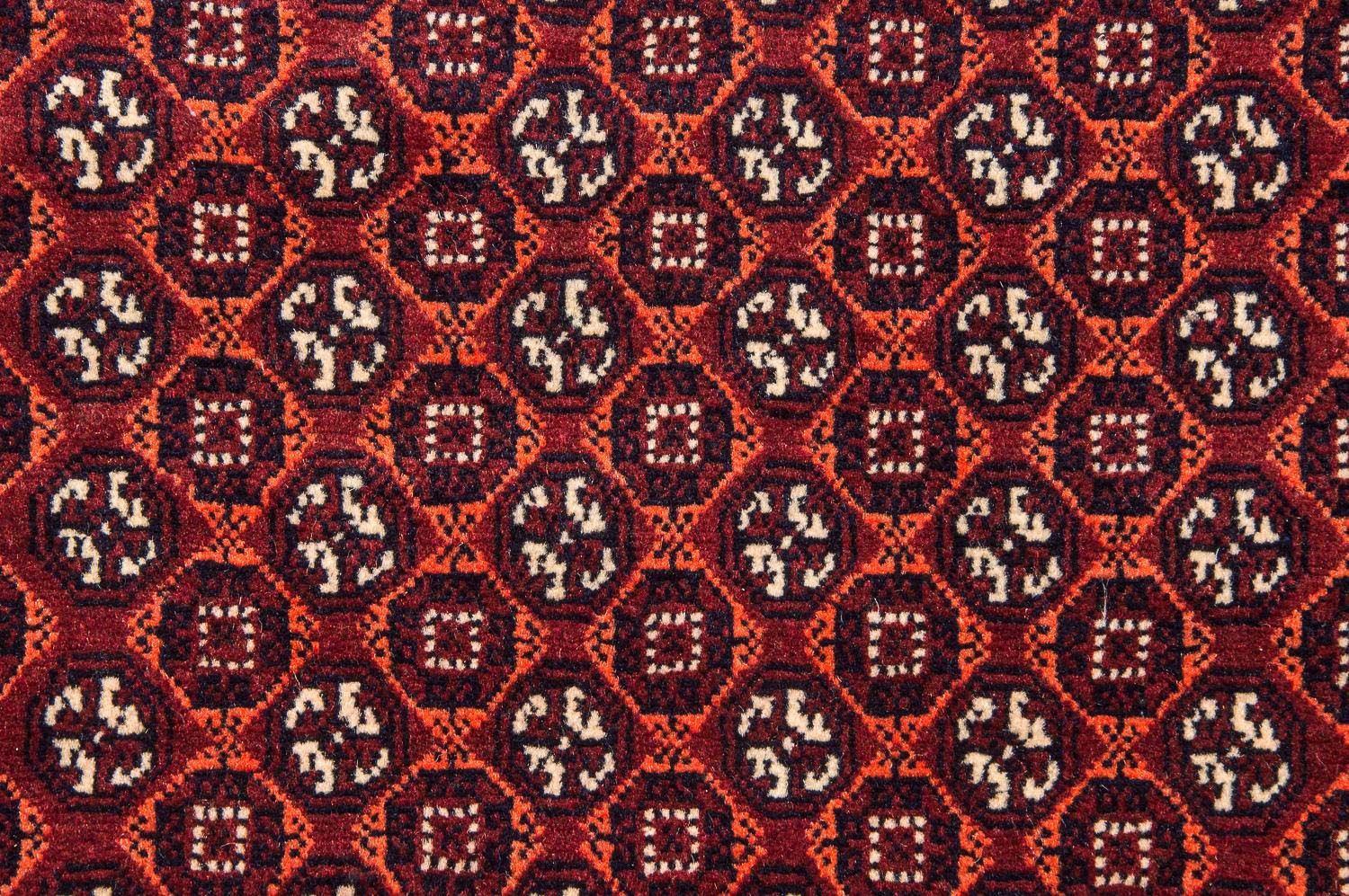 Tapis de couloir Tapis afghan - Boukhara - 292 x 86 cm - rouge