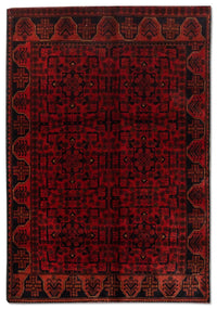 Tapis afghan - Kunduz - 189 x 116 cm - rouge