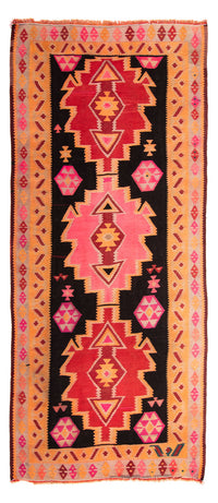 Tapis de couloir Tapis Kelim - Vieux - 330 x 150 cm - multicolore