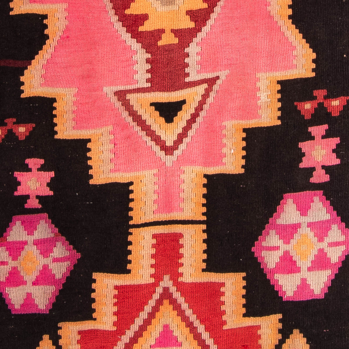 Tapis de couloir Tapis Kelim - Vieux - 330 x 150 cm - multicolore