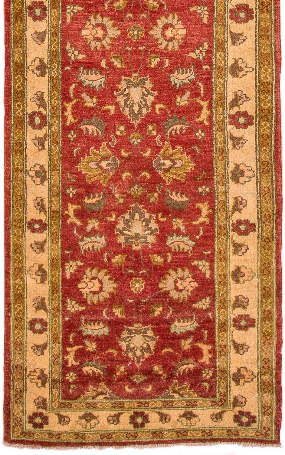 Tapis de couloir Tapis Ziegler - 377 x 86 cm - rouge