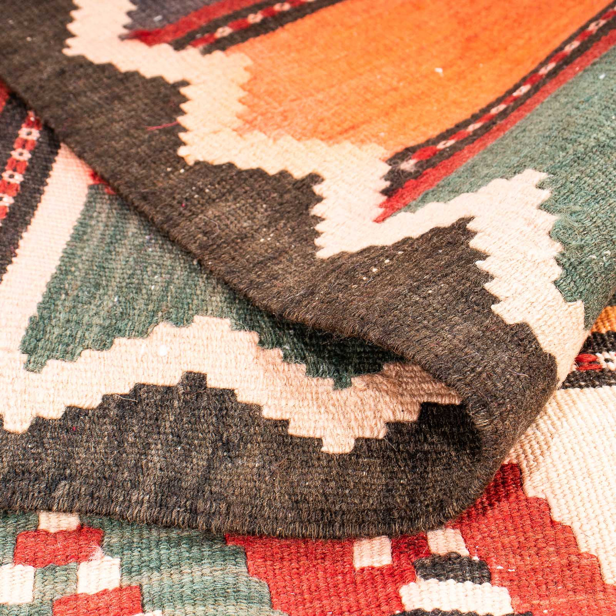 Tapis de couloir Tapis Kelim - Vieux - 310 x 155 cm - multicolore