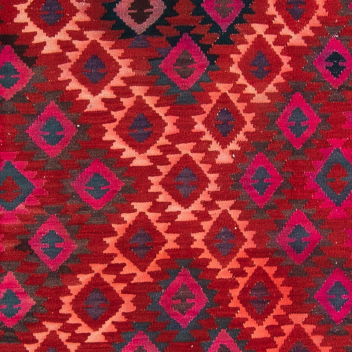 Tapis de couloir Tapis Kelim - Vieux - 350 x 150 cm - multicolore