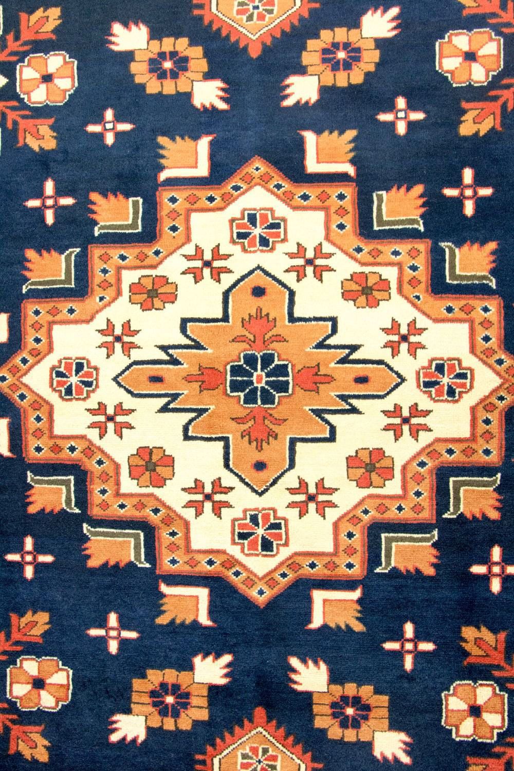 Tapis afghan - Hatschlu - 261 x 207 cm - bleu
