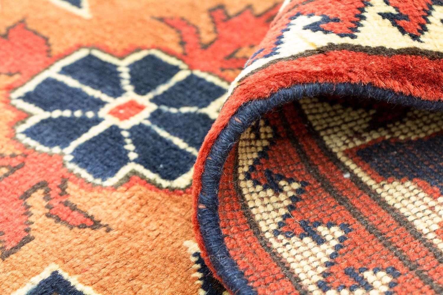 Tapis afghan - Hatschlu - 261 x 207 cm - bleu