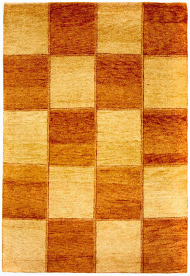 Tapis Gabbeh - Indus - 203 x 139 cm - multicolore