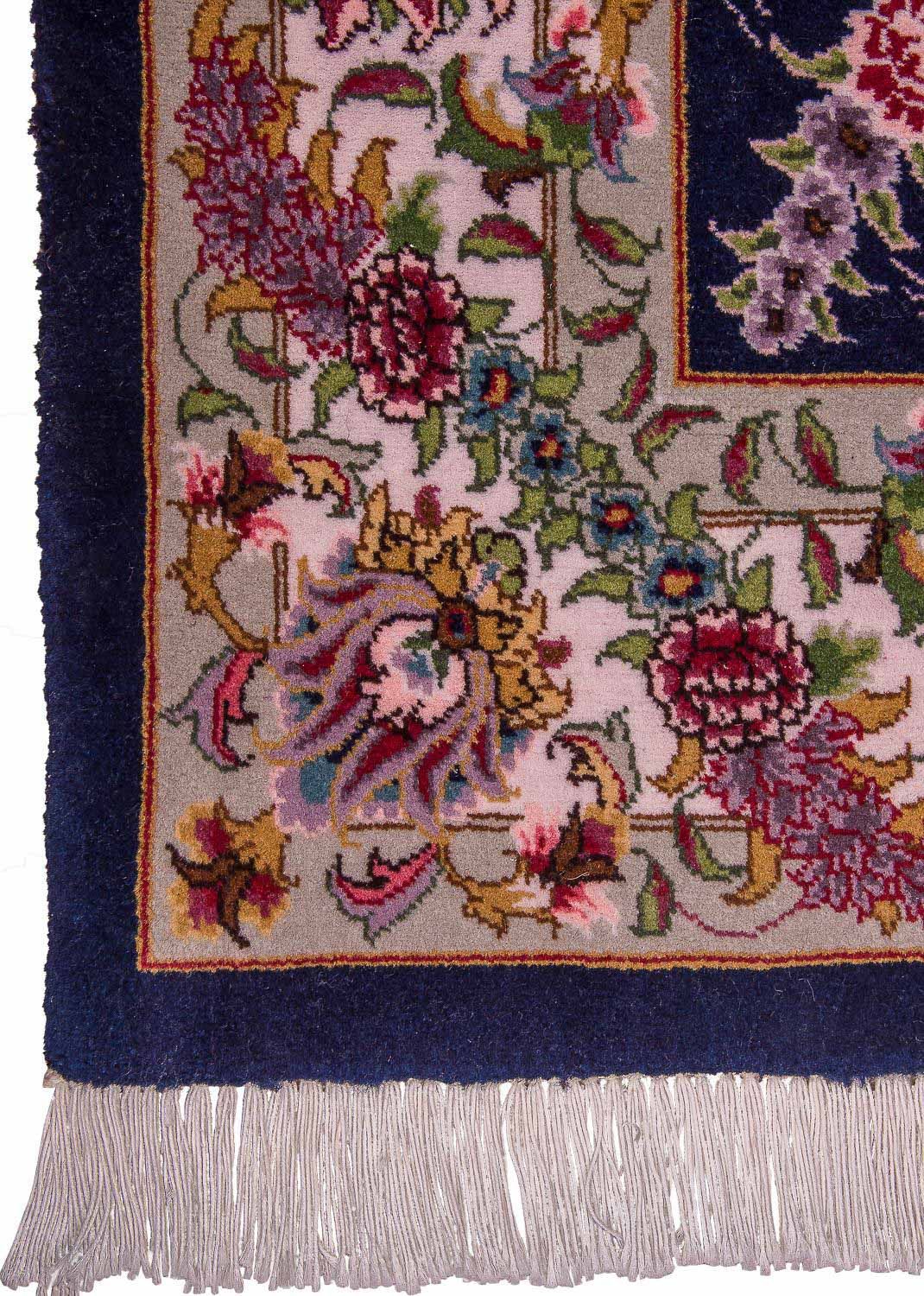 Tapis persan - Tabriz - Royal - 137 x 103 cm - bleu foncé