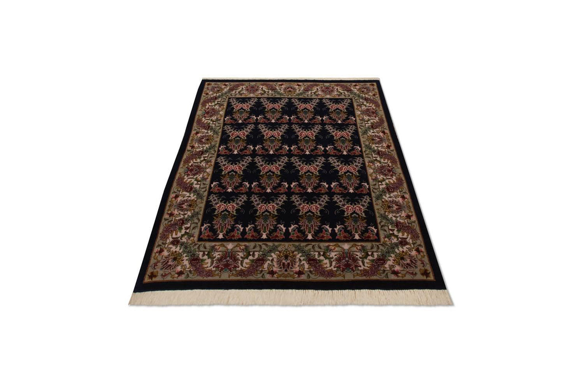 Tapis persan - Tabriz - Royal - 137 x 103 cm - bleu foncé