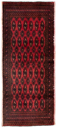 Tapis Turkaman - 130 x 60 cm - rouge