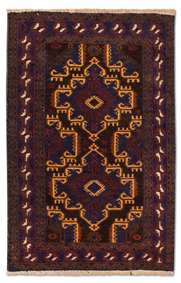 Tapis Belutsch - 133 x 81 cm - bleu