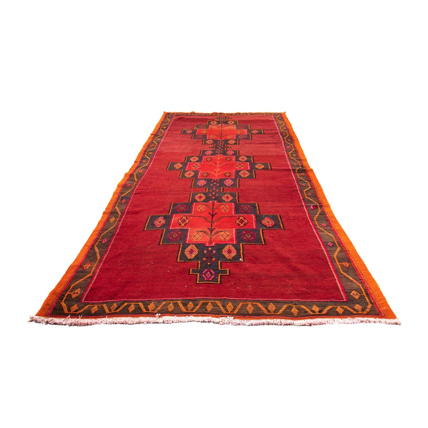 Tapis Kelim - Vieux - 310 x 160 cm - multicolore