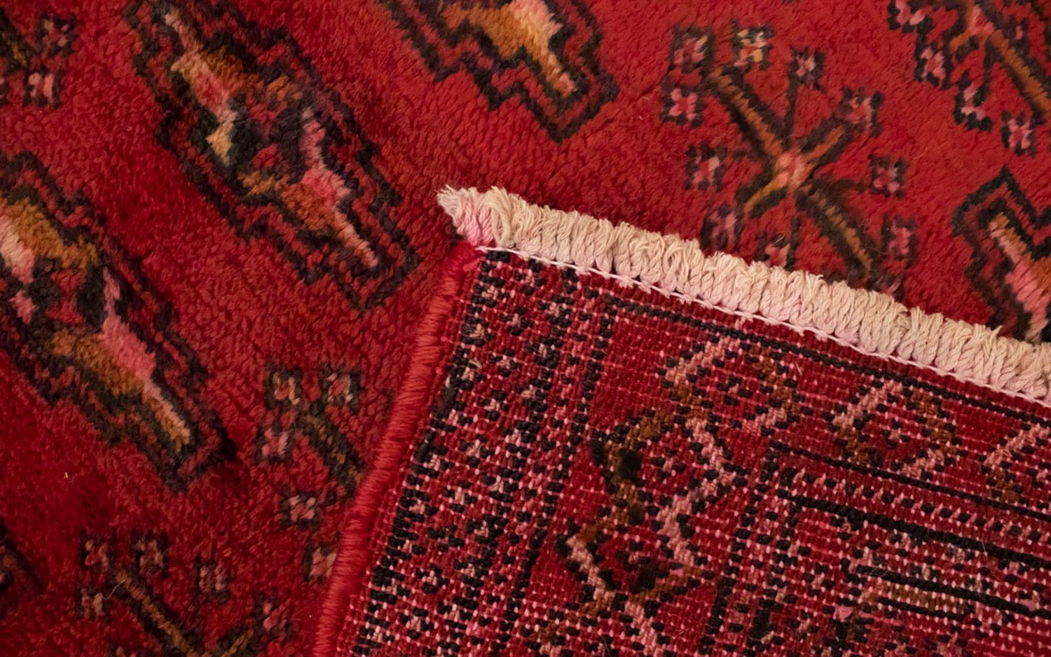 Tapis Turkaman - 130 x 60 cm - rouge