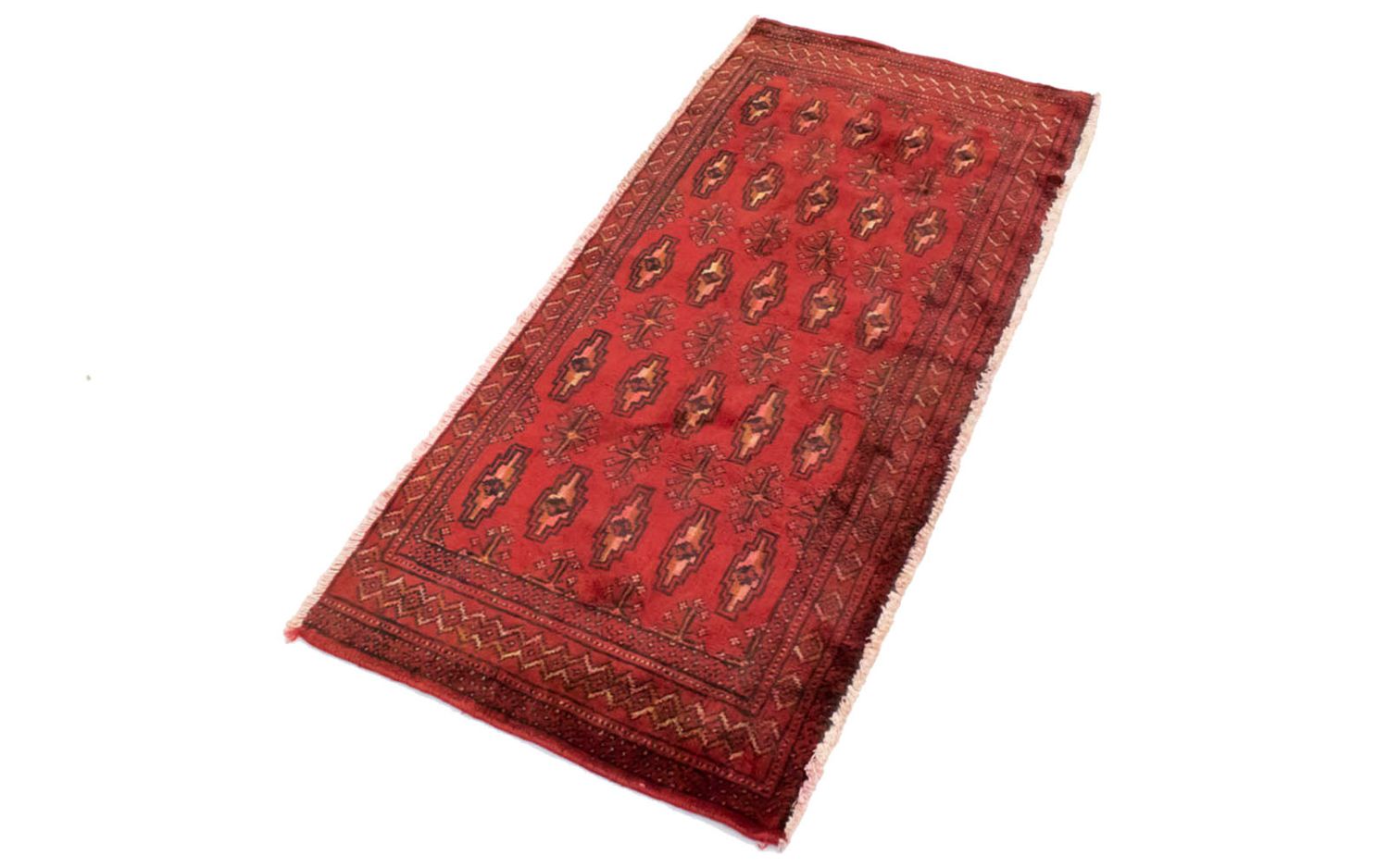 Tapis Turkaman - 130 x 60 cm - rouge