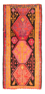 Tapis de couloir Tapis Kelim - Vieux - 305 x 160 cm - multicolore