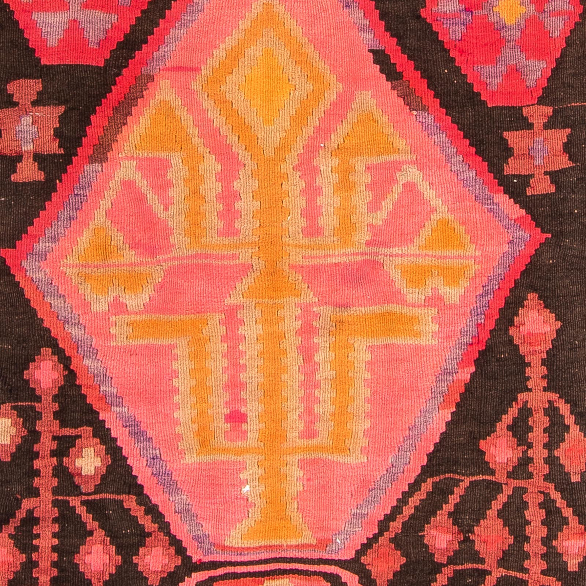 Tapis de couloir Tapis Kelim - Vieux - 305 x 160 cm - multicolore