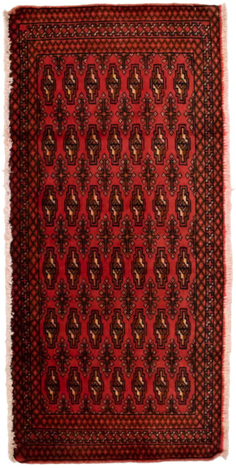 Tapis Turkaman - 130 x 60 cm - rouge