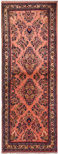 Tapis de couloir Tapis persan - Classique - 205 x 76 cm - rose