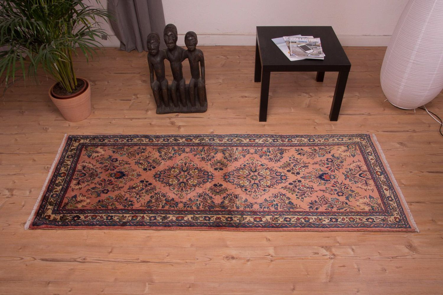Tapis de couloir Tapis persan - Classique - 205 x 76 cm - rose